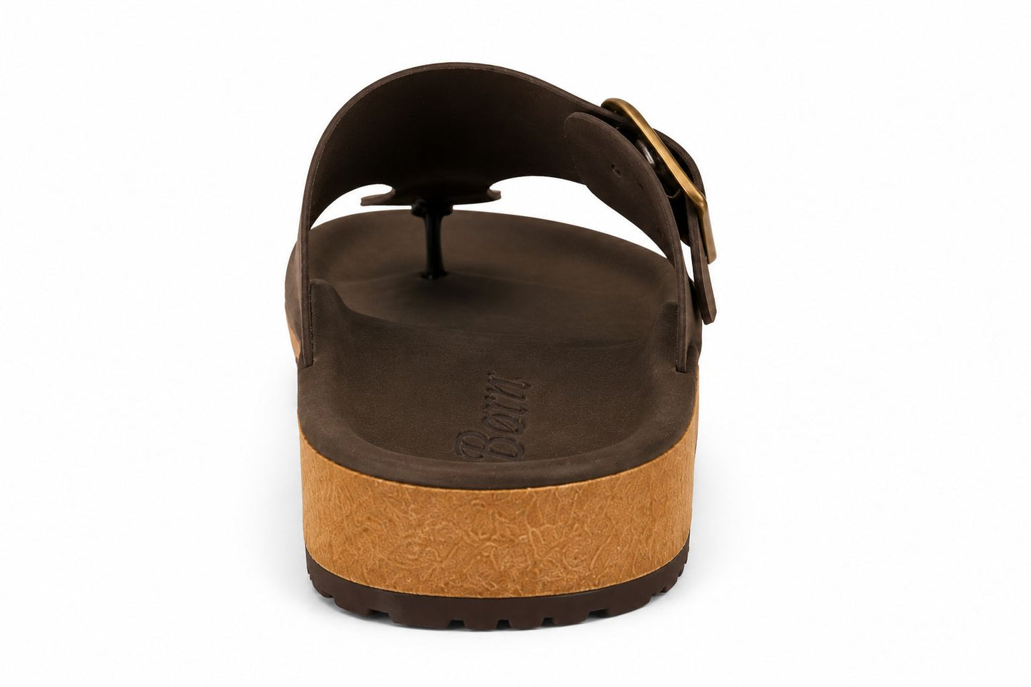 Bata Men’s Comfort Buckle Sandal | Lightweight Casual Wear | Brown